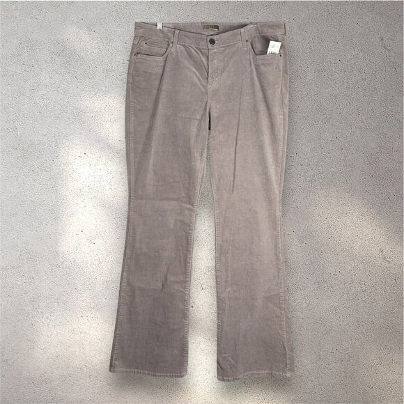 Kut from the Kloth Pants - KUT From the Kloth Karen Baby Bootcut Corduroy Pants Women’s 18 Gray Y2K NWT